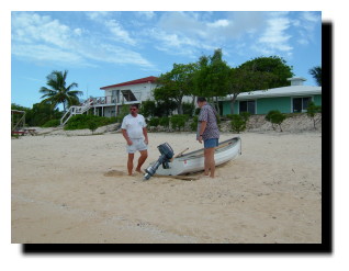 Skip & Fred with the row boat  